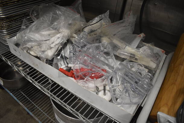 ALL ONE MONEY! Lot of Various Parts for Ice Cream Machines Including 3 Front Pieces to SaniServ! - Image 2 of 8