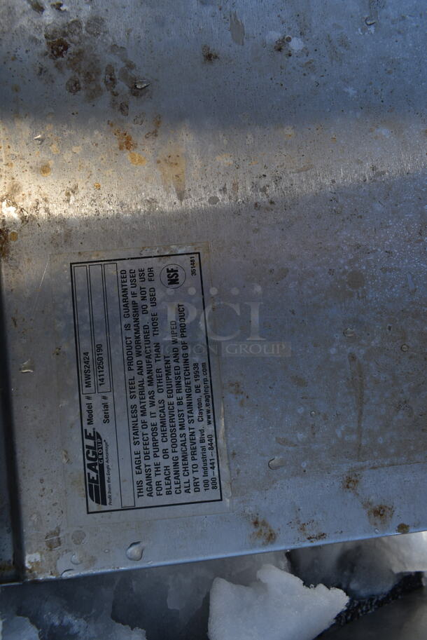 ALL ONE MONEY! Lot of Various Metal Panels and 2 Wall Mount Shelves - Image 5 of 6