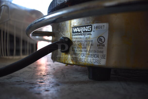 Waring WSC160 Stainless Steel Commercial Countertop Crepe Maker. 120 Volts, 1 Phase. 19x18x5 - Image 6 of 8