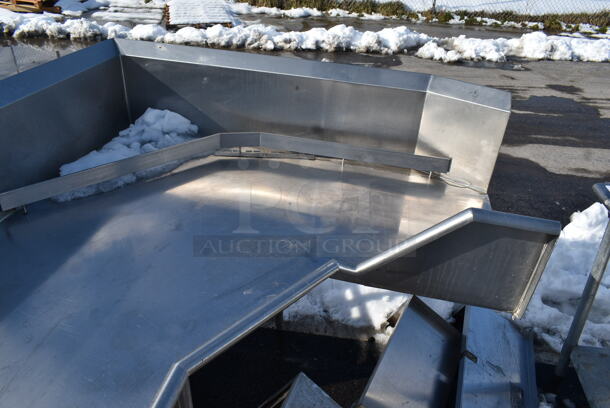 Stainless Steel Commercial L Shaped Left Side Clean Side Dishwasher Table. - Image 5 of 5