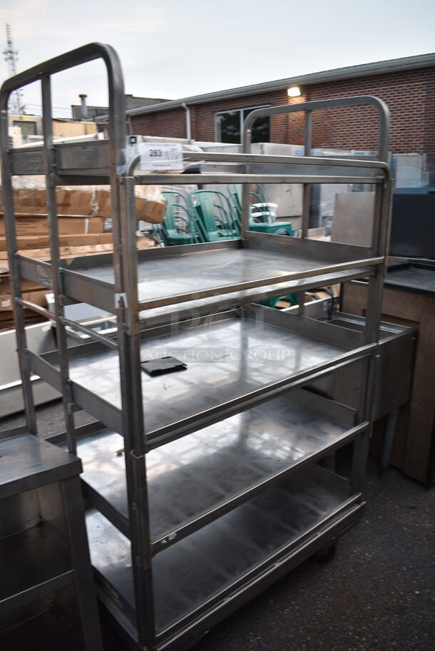 Stainless Steel Commercial 5 Tier Rack on Commercial Casters.  - Image 1 of 3