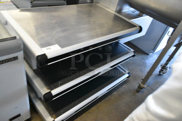 Hatco GR2SDS-36D Metal Commercial Countertop 2 Tier Warming Display Merchandiser. 120 Volts, 1 Phase.  - Image 3 of 6