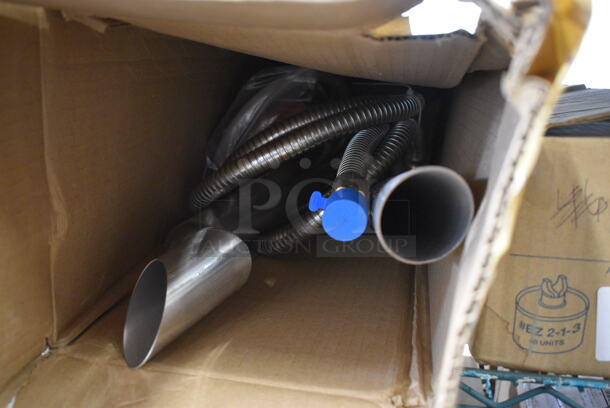 BRAND NEW IN BOX! Metal Pieces and Metal Hose - Image 3 of 3