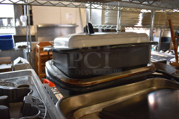ALL ONE MONEY! Tier Lot of Various Items Including Metal Pans and Metal Slow Cooker Inserts - Image 5 of 8