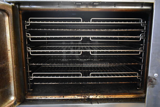 2 Patriot PT-COE Stainless Steel Commercial Electric Powered Full Size Convection Ovens w/ View Through Doors, Metal Oven Racks and Thermostatic Controls on Commercial Casters. 208 Volts, 3 Phase. 2 Times Your Bid! - Image 6 of 8