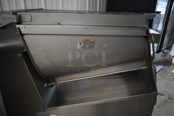 2021 Hobart MG2032 Metal Commercial Floor Style Electric Powered Meat Mixer Grinder w/ Foot Pedal on Commercial Casters. 208 Volts, 3 Phase. - Image 8 of 10
