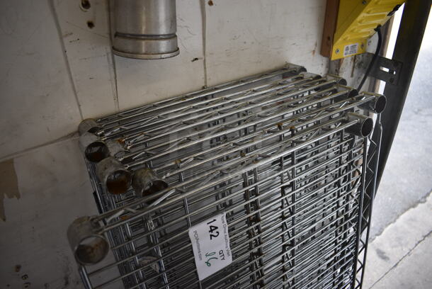 ALL ONE MONEY! Lot of 6 Chrome Finish Shelves. 60x18x1.5 - Image 2 of 3