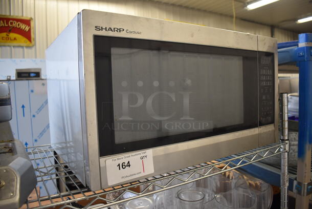 Sharp R-651ZS Stainless Steel Countertop Microwave Oven w/ Plate. 120 Volts, 1 Phase. 24x18x13 - Image 2 of 6