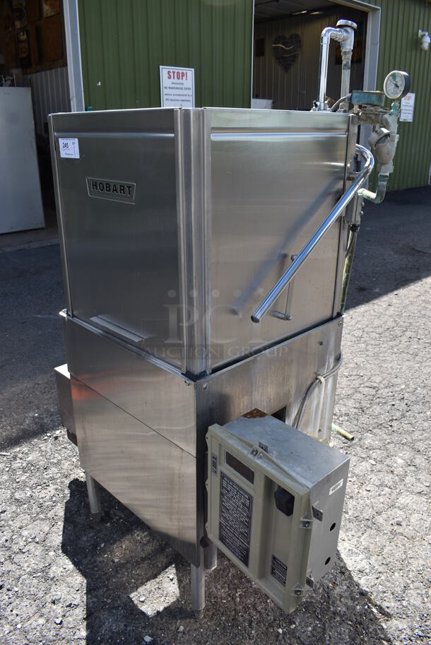 Hobart AM-14 Stainless Steel Commercial Straight Pass Through Dishwasher. 200-230 Volts, 3 Phase. 40x36x67 - Image 4 of 9