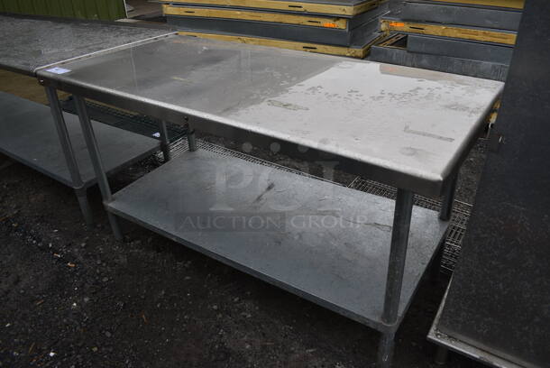 Stainless Steel Table w/ Metal Under Shelf. 60x30x33