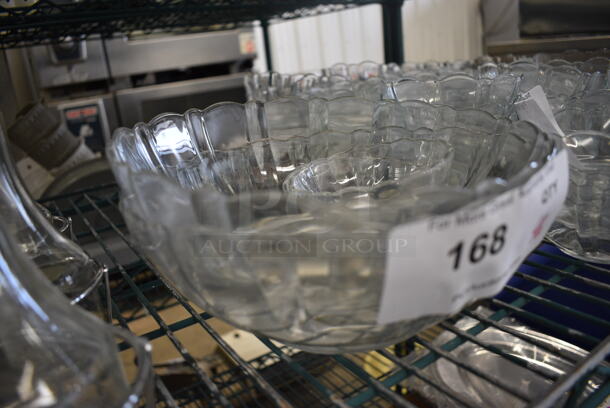 4 Various Glass Bowls. Includes 9x9x3.5, 4x4x1.5. 4 Times Your Bid! - Image 3 of 3