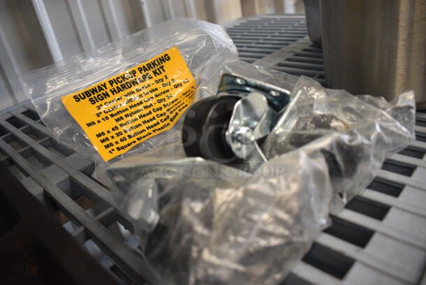 ALL ONE MONEY! Lot of 4 Commercial Casters! 2x2.5x3 - Image 2 of 3