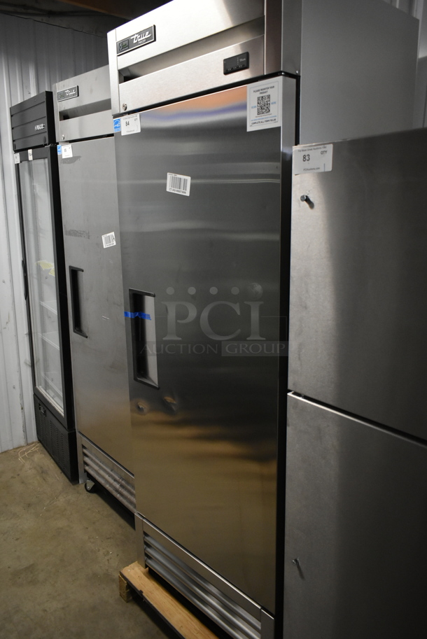 BRAND NEW! 2023 True T-19F-HC ENERGY STAR Stainless Steel Commercial Single Door Reach In Freezer w/ Poly Coated Racks. 115 Volts, 1 Phase. Tested and Working!