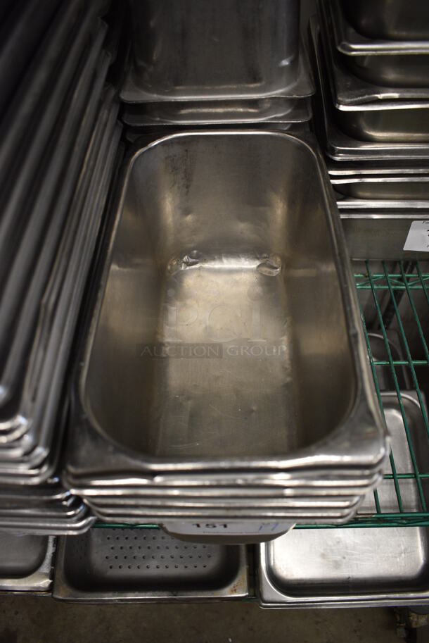 17 Stainless Steel 1/3 Size Drop In Bins. 1/3x6. 17 Times Your Bid! - Image 3 of 3