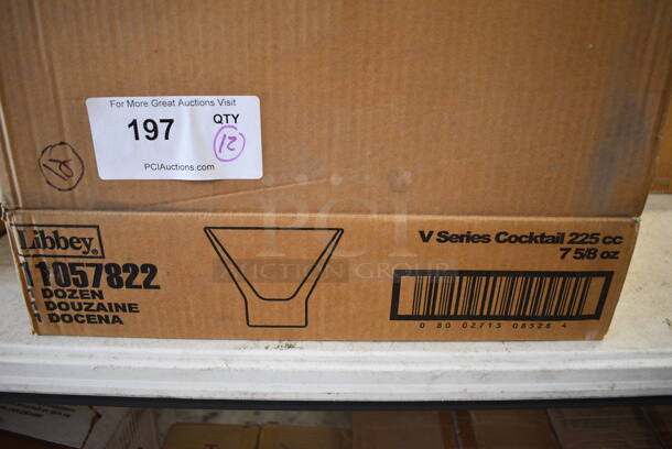 12 BRAND NEW IN BOX! Libbey V Series Cocktail Glasses. 4x4x4. 12 Times Your Bid! - Image 3 of 3