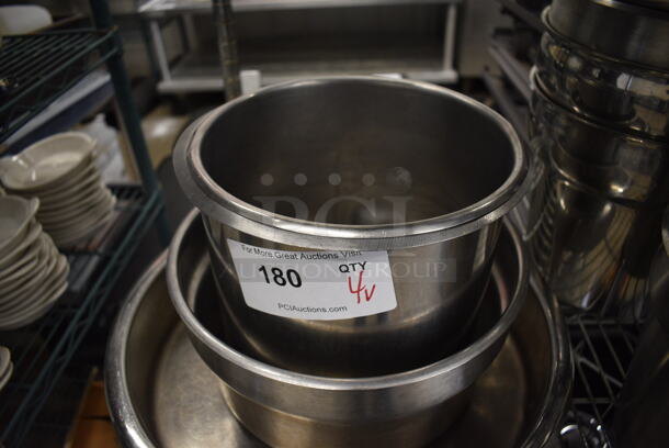 4 Various Metal Cylindrical Bins. Includes 15.5x15.5x3. 4 Times Your Bid! - Image 3 of 3