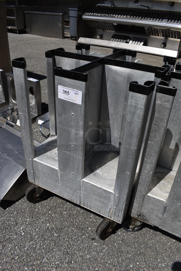 Metal Commercial Dish Rack on Commercial Casters. 22x22x32 - Image 2 of 3