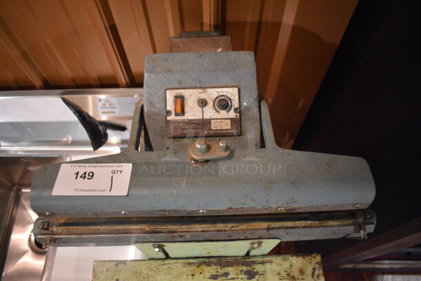TEW TISF-602 Metal Commercial Floor Style Impulse Foot Sealer. 110 Volts, 1 Phase. 21x21x34. Item Was in Working Condition on Last Day of Business. (bar) - Image 4 of 7