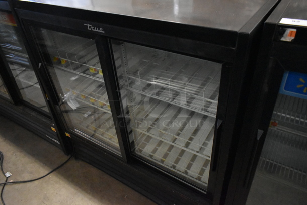 2017 True GDM-41SL-48-HC-LD Metal Commercial 2 Door Reach In Cooler Merchandiser w/ Poly Coated Racks. 115 Volts, 1 Phase. Tested and Working! - Image 1 of 4