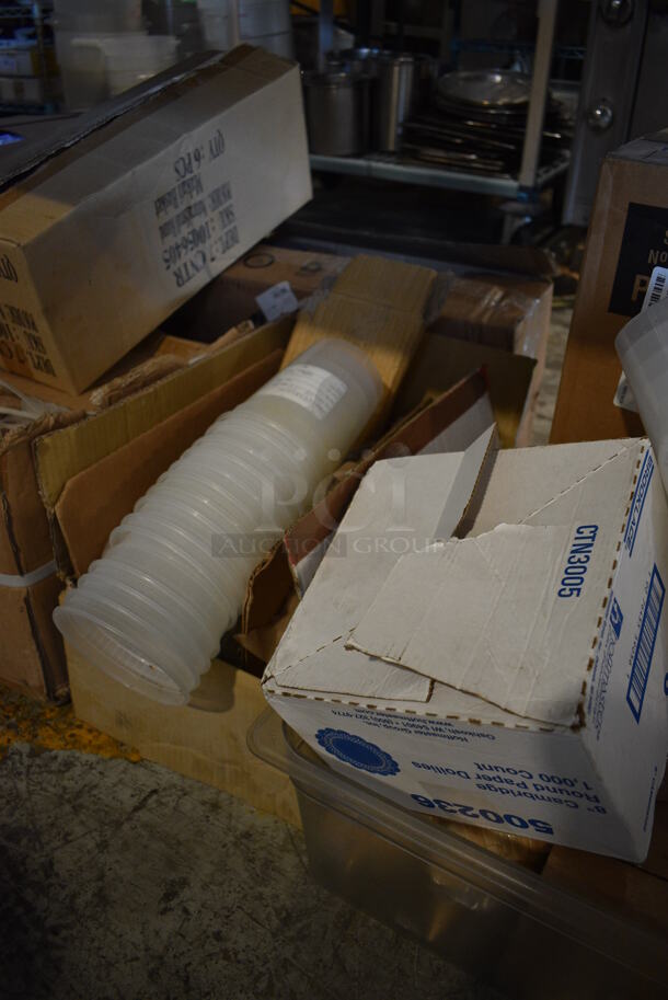 ALL ONE MONEY! Lot of Various Items Including Paper Products, Lids, Cups and Toilet Paper - Image 4 of 6