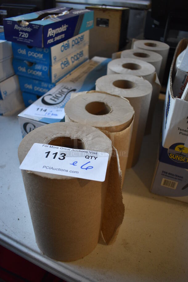 ALL ONE MONEY! Lot of 6 Brown Paper Towels! - Image 4 of 4