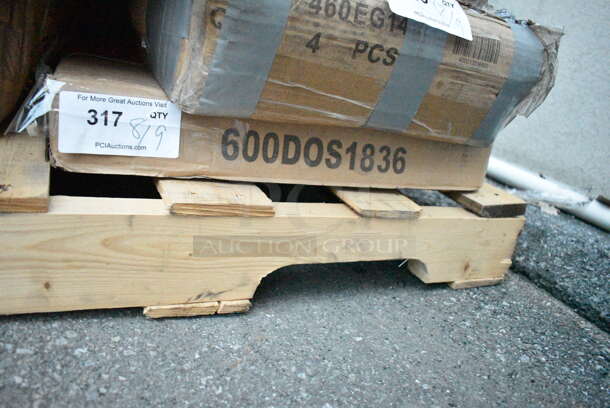 BRAND NEW SCRATCH AND DENT! Regency 600DOS1836 Stainless Steel Double Deck Overshelf - 18" x 36" x 32". May Be Missing Pieces.  - Image 2 of 3