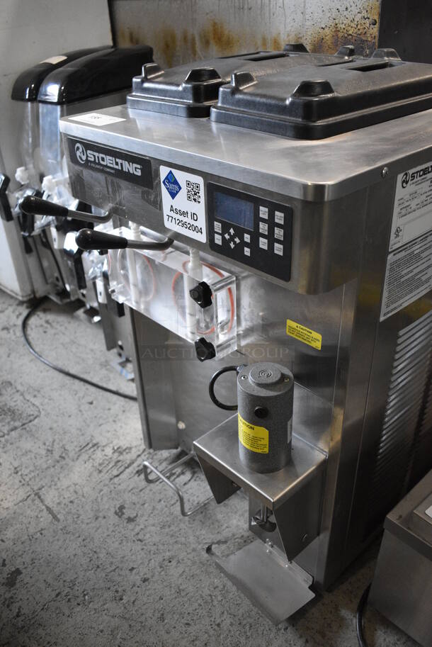 2019 Stoelting Model SF121-38I2 Stainless Steel Commercial Countertop Air Cooled 2 Flavor w/ Twist Soft Serve Ice Cream Machine. 208-240 Volts, 1 Phase. 22x3x35 - Image 2 of 10