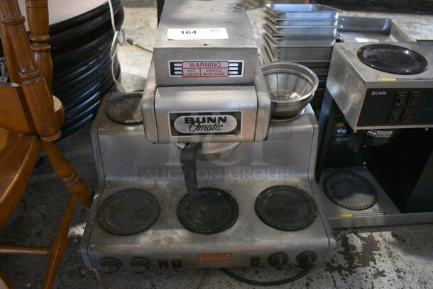 Bunn RL35 Stainless Steel Commercial Countertop 5 Burner Coffee Machine w/ 2 Metal Brew Baskets. 120/240 Volts, 1 Phase. 24x19x24 - Image 1 of 7