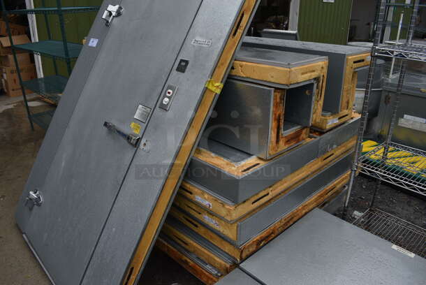 Norlake 6'x6'x6.5' SELF CONTAINED Walk In Cooler Box w/ Floor, Copeland Compressor and Norlake Model CPB0751C-A Condenser. 208-230 Volts, 1 Phase. Picture of the Unit Before Removal Is Included In the Listing - Image 3 of 9
