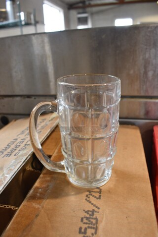 20 BRAND NEW IN BOX! Libbey Vienna Stein Glass Mugs. 4.5x3x5. 20 Times Your Bid!