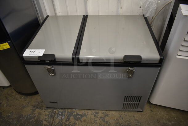 BRAND NEW SCRATCH AND DENT! Whynter FM-62DZ 62 Quart Dual Zone Portable Refrigerator and Deep Freezer Chest. 115 Volts, 1 Phase. Tested and Working! - Image 1 of 5