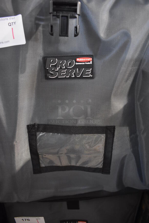 BRAND NEW! Rubbermaid Pro Serve Gray Insulated Front Load Food Carrying Catering Bag. 18.5x26x21 - Image 6 of 6