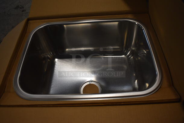 BRAND NEW IN BOX! Franke Stainless Steel Single Bay Drop In Sink. 24x17x11