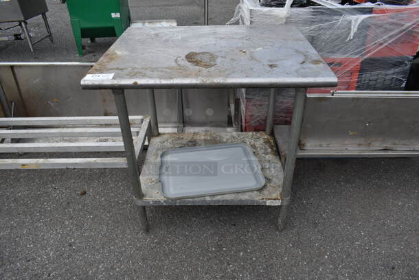 Stainless Steel Table w/ Metal Under Shelf. - Image 1 of 5