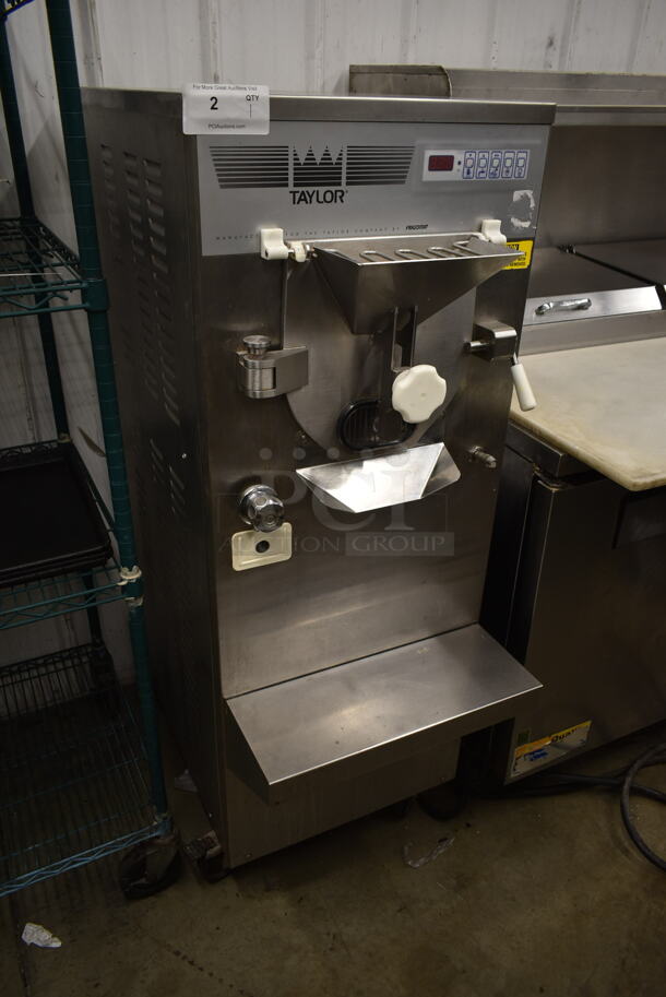 Taylor C118-33 Stainless Steel Commercial Floor Style Water Cooled Batch Freezer on Commercial Casters. 208-230 Volts, 3 Phase. - Image 1 of 8