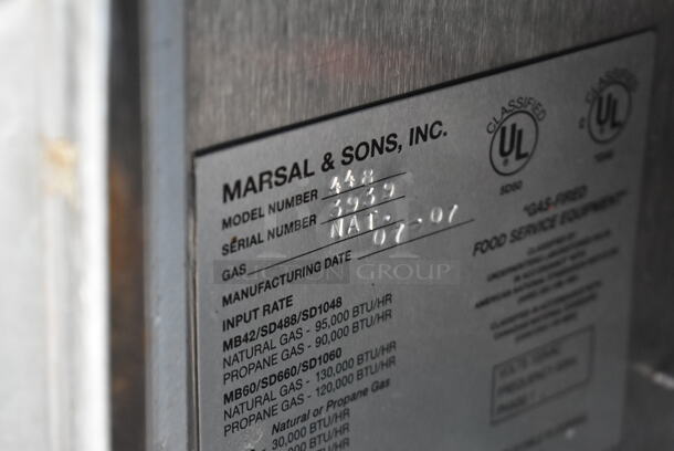 Marsal and Sons 448 Stainless Steel Commercial Natural Gas Powered Single Deck Pizza Oven. - Image 6 of 6