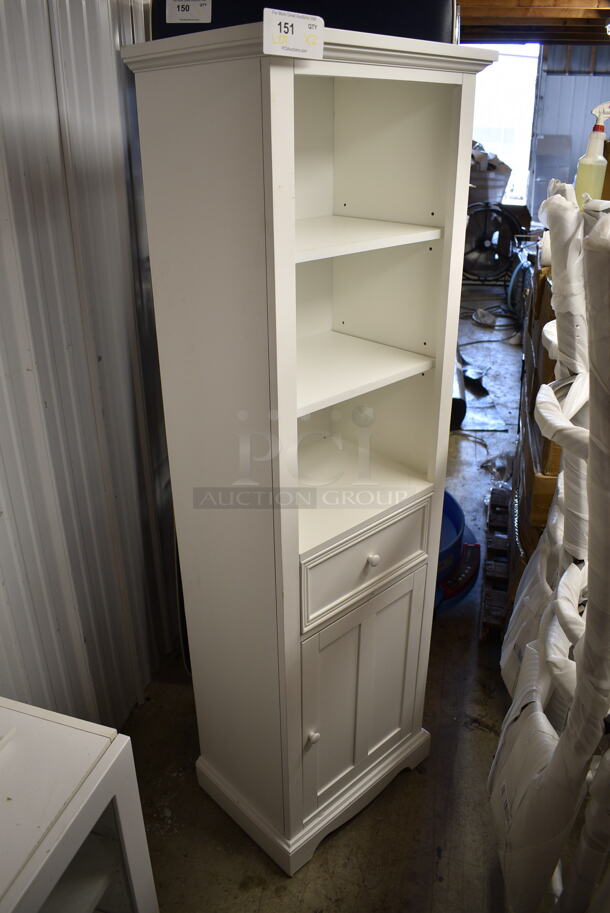 2 Pieces of White Furniture; Cabinet and Freemont Linen Cabinet. 2 Times Your Bid! - Image 7 of 12