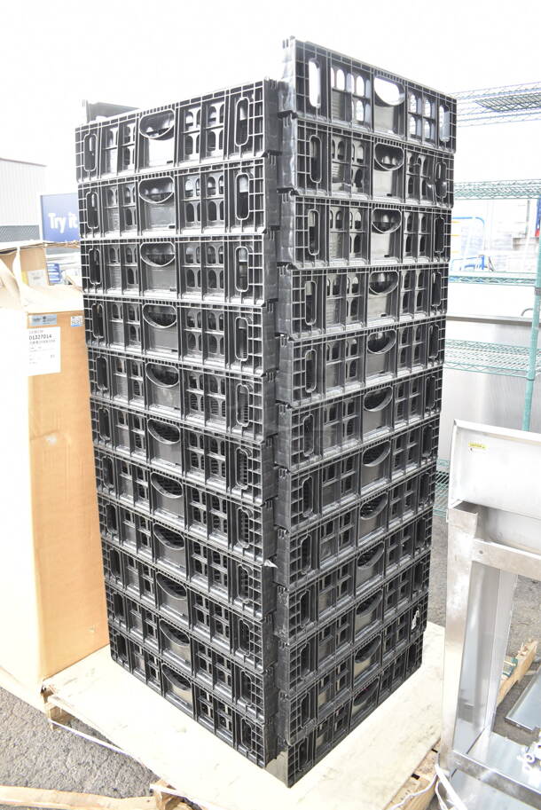 PALLET LOT of 23 Orbis Black Poly Bread Crates. 23 Times Your Bid! - Image 2 of 4