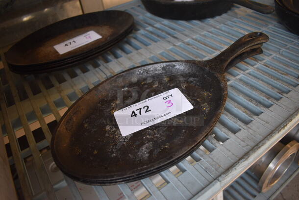 3 Cast Iron Skillets. 15x7.5x1. 3 Times Your Bid! - Image 2 of 3