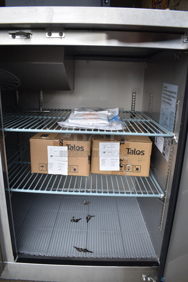 BRAND NEW SCRATCH AND DENT! 2023 Avantco 178UDD4CTS Stainless Steel Kegerator / Beer Dispenser with (2) Double Tap Tower and Club Top - (4) 1/2 Keg Capacity. 115 Volts, 1 Phase. Tested and Working! - Image 6 of 10