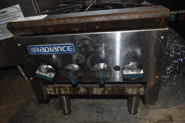 Radiance TASP-18S-D Stainless Steel Commercial Countertop Natural Gas Powered 2 Burner Range. - Image 4 of 5