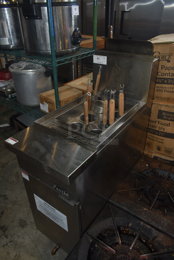 2021 Pantin LT-GF150K Stainless Steel Commercial Floor Style Natural Gas Powered Pasta Cooker / Japanese Noodle Cooker w/ Metal Fry Baskets. 130,000 BTU. - Image 2 of 7