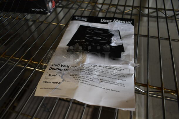 BRAND NEW SCRATCH AND DENT! 2022 Avantco 177ID18DB Metal Commercial Countertop Electric Powered 2 Burner Induction Range. 208-240 Volts, 1 Phase. Tested and Working! - Image 5 of 5