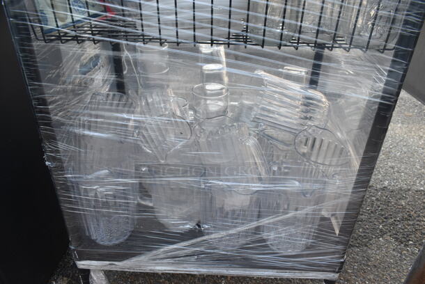 Metal 4 Tier Wire Shelving Unit w/ Contents Including Poly Pitchers. BUYER MUST DISMANTLE. PCI CANNOT DISMANTLE FOR SHIPPING. PLEASE CONSIDER FREIGHT CHARGES. - Image 5 of 6