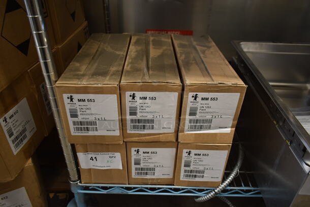 6 BRAND NEW! Boxes of 3 Debeer MM 553 UN 1263 1 Liter Paint Cans. 6 Times Your Bid! - Image 1 of 5