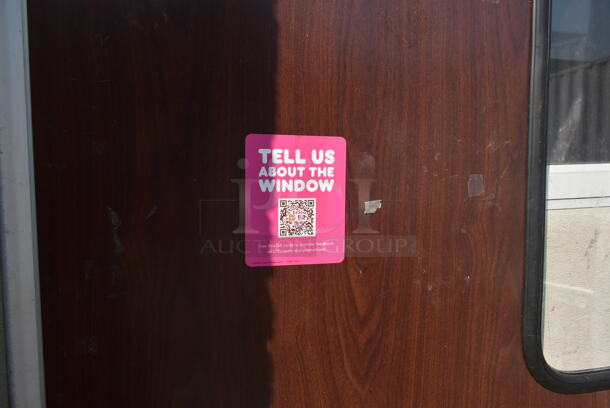 Eliason Wood Pattern and Metal Swinging Kitchen Door. - Image 5 of 6