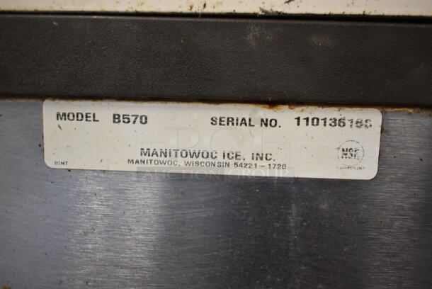 Manitowoc SY0854A Stainless Steel Commercial Ice Head on Manitowoc B570 Stainless Steel Commercial Ice Bin. 208-230 Volts, 1 Phase. - Image 8 of 10