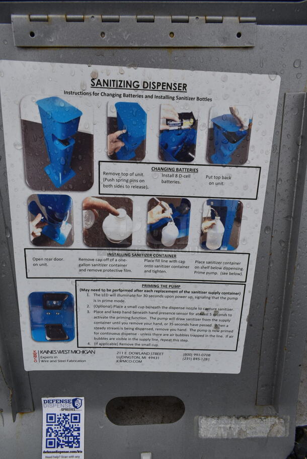 Gray Hand Sanitizer Station Pieces. - Image 5 of 8