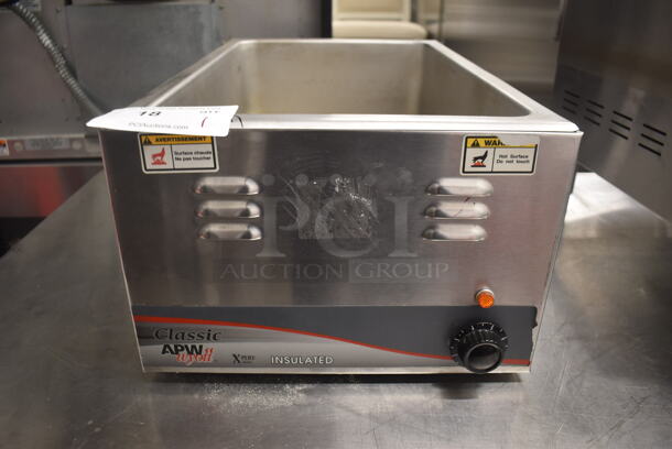 APW Wyott W-3Vi Commercial Stainless Steel Countertop Food Warmer 
With One Pan Well. 120V, 1 Phase. Tested and Working!