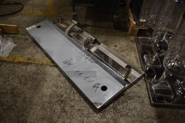 ALL ONE MONEY! Lot of BRAND NEW SCRATCH AND DENT! Regency 600ESCBPS48 Stainless Steel 10" x 48" Plate Shelf for 48" Long Equipment Stands - Image 3 of 3